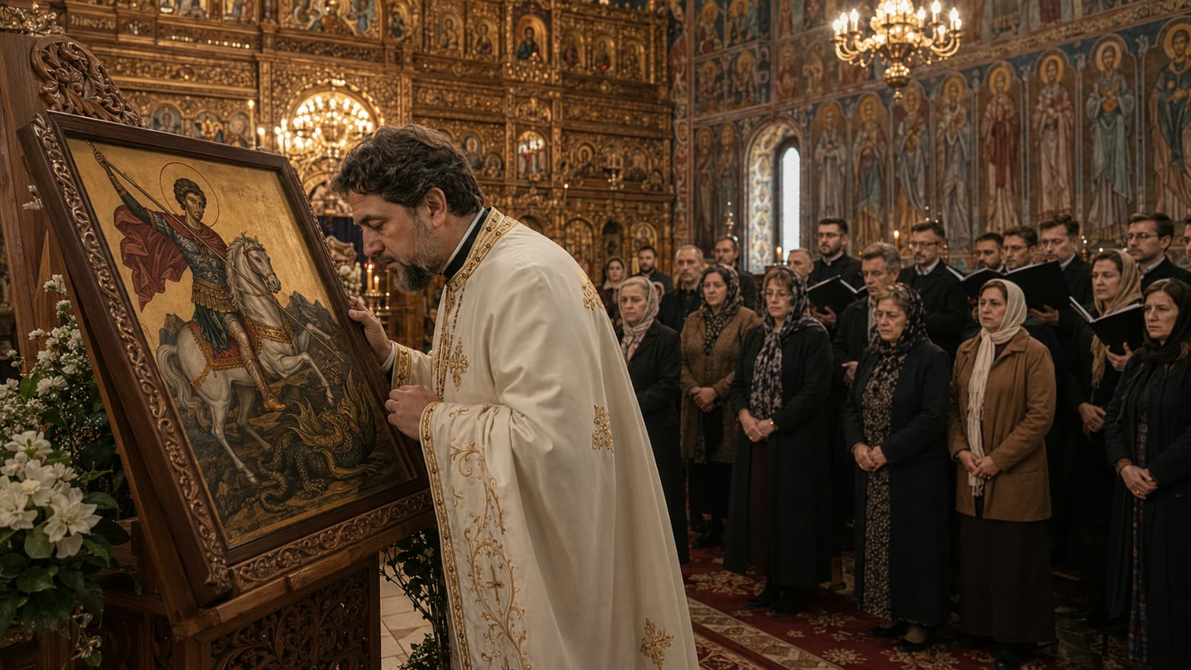 Sfântul Mare Mucenic Gheorghe, Purtătorul de Biruință. Priceasnă ortodoxă